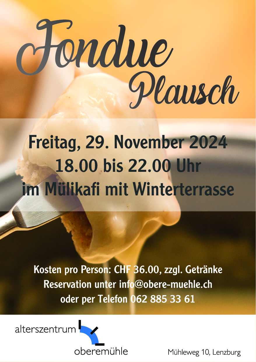 Fondue Plausch im November 2024